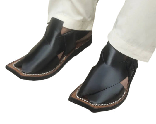 Grezer karachi chapals Black Coloure-Rg32