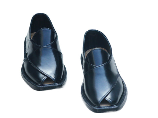 charsada Shoes chapals black Rg7601