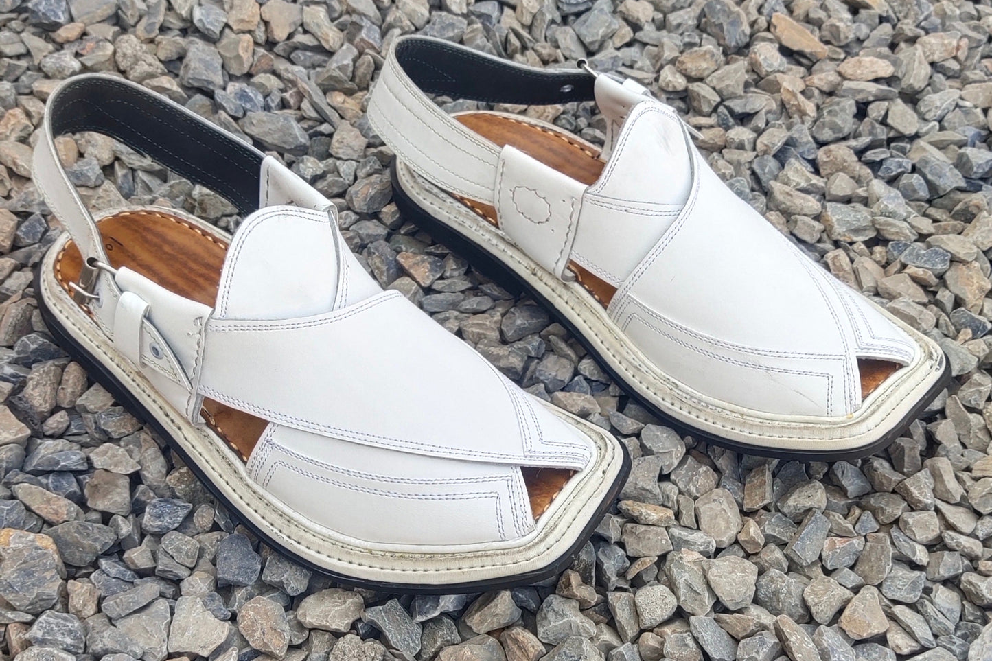 Thripal Gear Chappal / Sandal – Gents – White