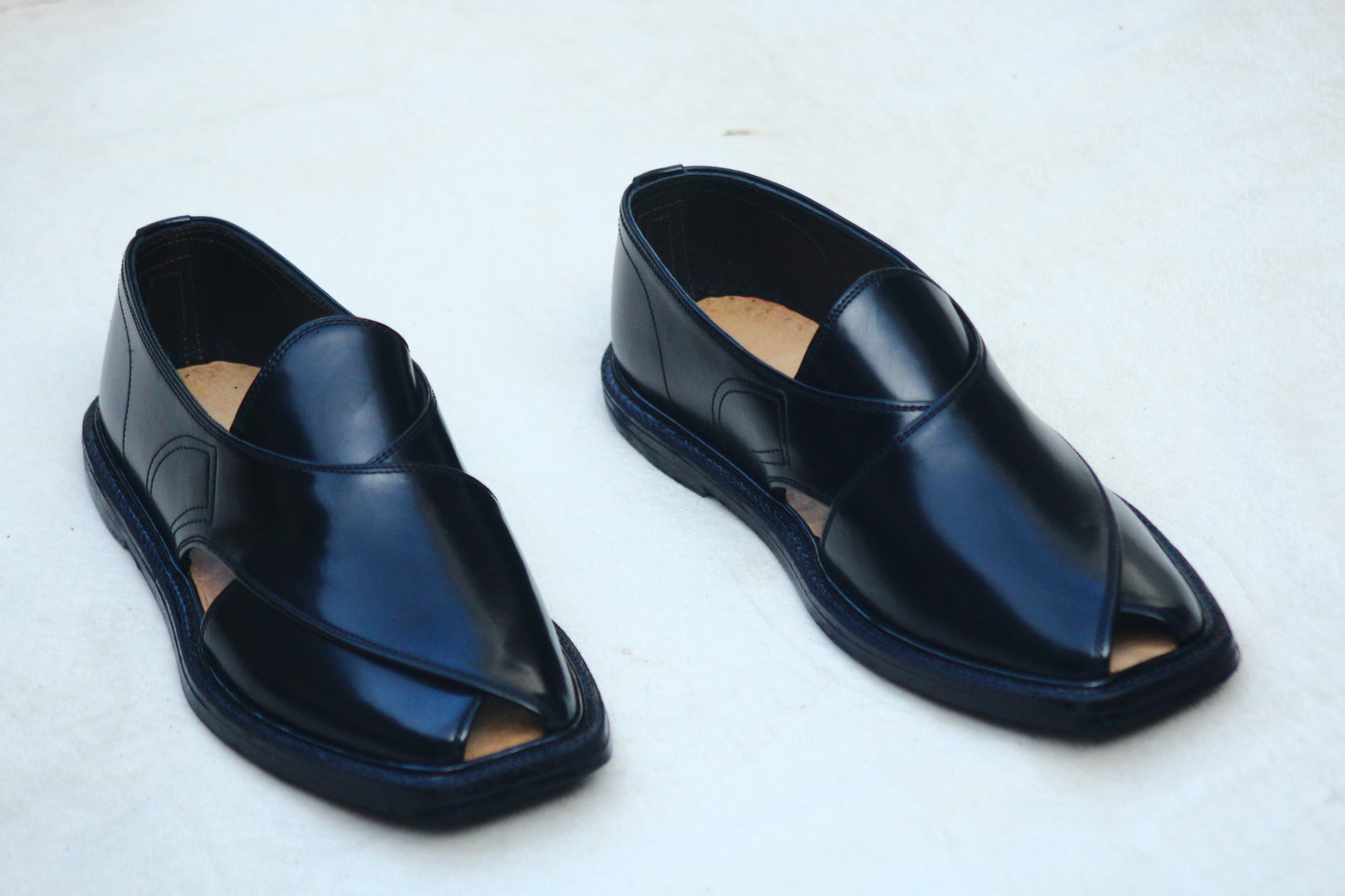 charsada Shoes chapals black Rg7601