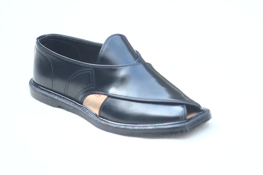 charsada Shoes chapals black Rg7601