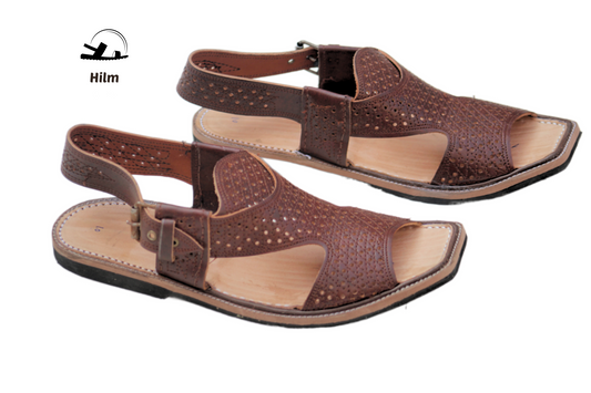 Kohati Chappal / Sandal – Gents – Genuine Leather -Mustered