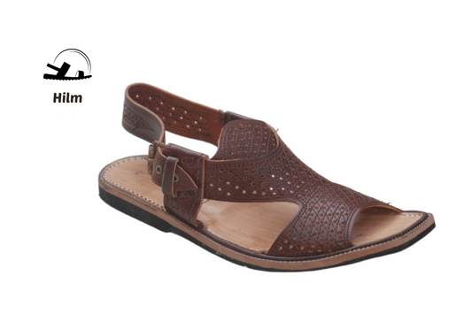 Kohati Chappal / Sandal – Gents – Genuine Leather -Mustered