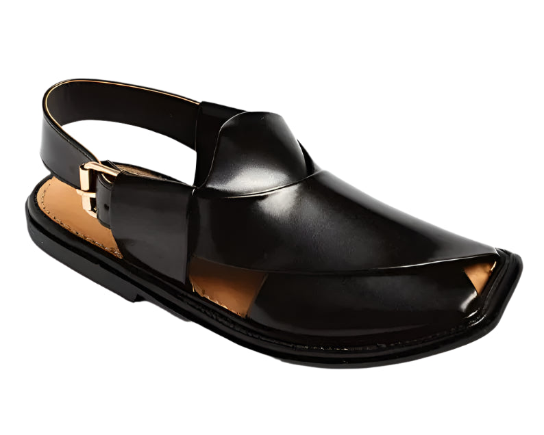SMART ZALIMI Chappal / Sandal – Gents – Genuine Leather BLACK