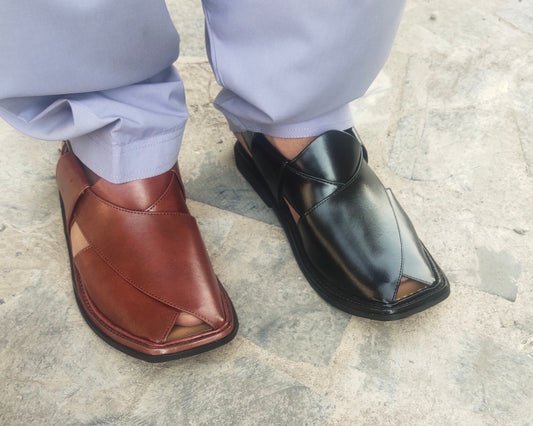 SMART ZALIMI Chappal / Sandal – Gents – Genuine Leather MUSTERED