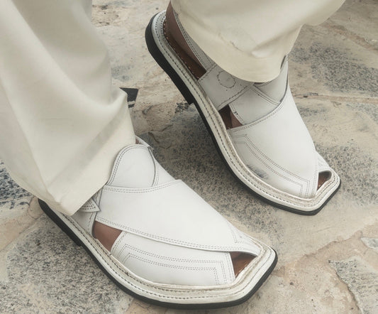 Thripal Gear Chappal / Sandal – Gents – White