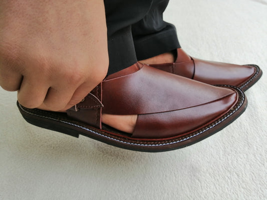 Peshawari F16 Chapals Geniun Lether Rg71