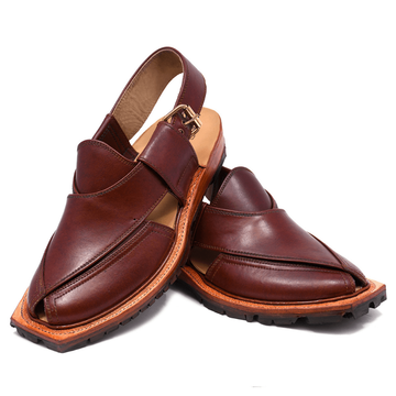 Norozi Chapals Mustered coloure Galma Leather Rg211