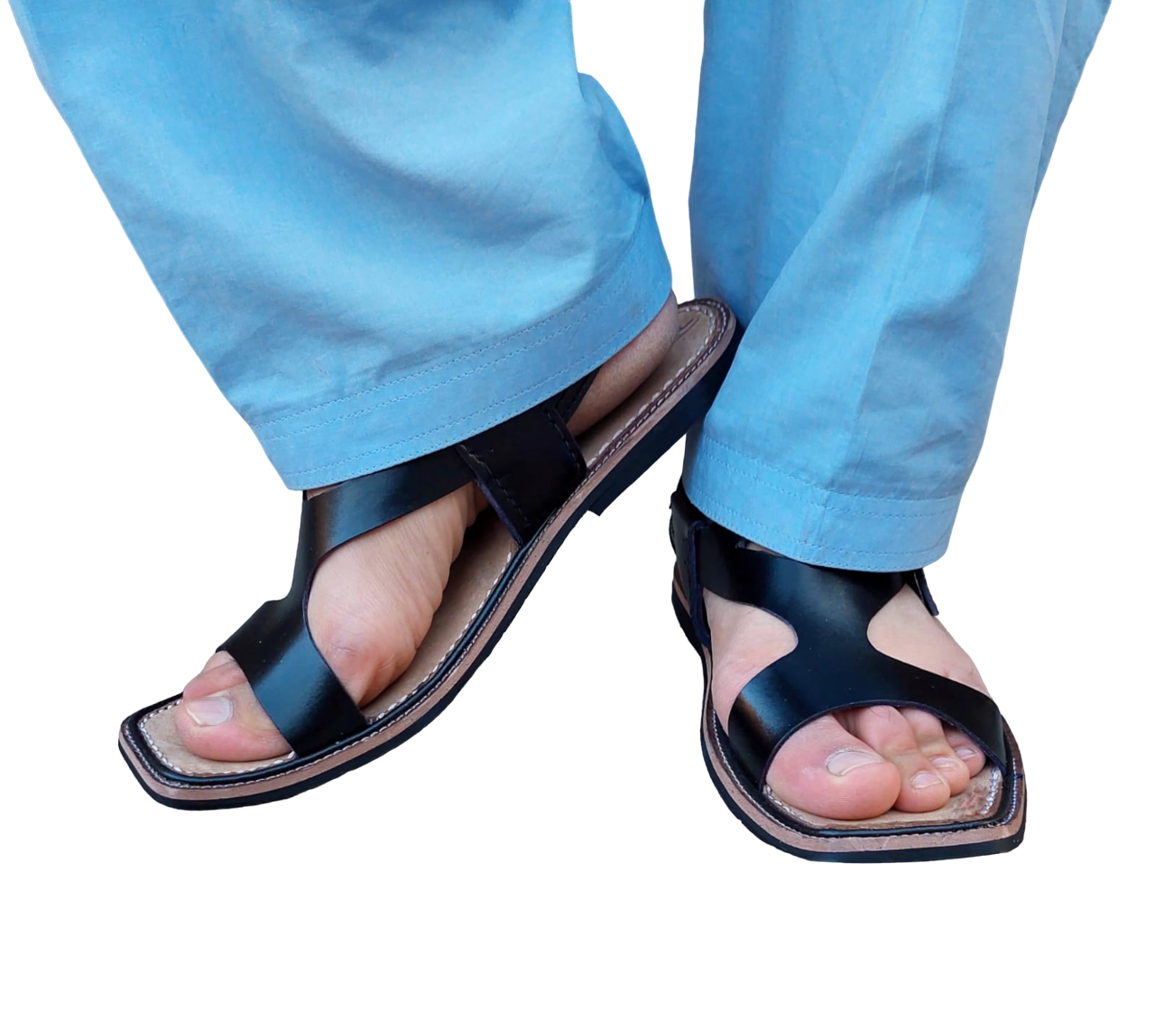Kohati Chappal / Sandal AYE(ank Style)– Gents – Genuine Shining Leather- Light Weight
