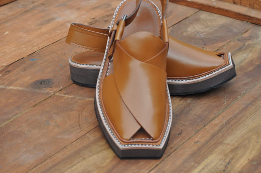 Captaan Chappal / Sandal – Gents – Genuine Leather – YELLOW