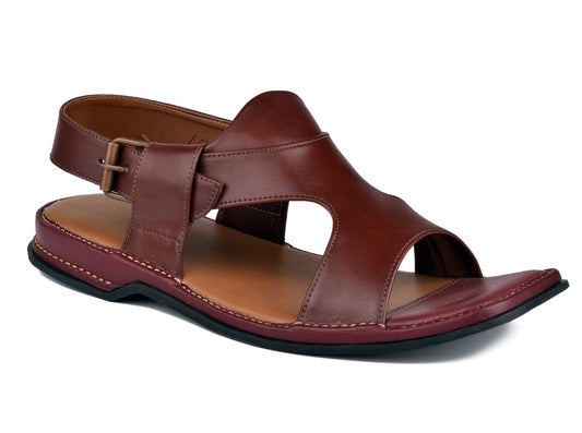 Kohati Chappal / Sandal Zalmi panjedaar – Gents – Genuine Shining Leather- Light Weight
