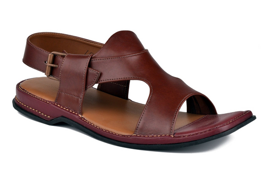 Kohati Chappal / Sandal Zalmi panjedaar – Gents – Genuine Shining Leather- Light Weight