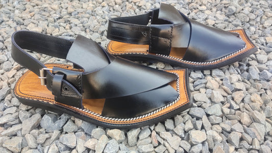 Grezer karachi chapals Black Coloure-Rg32