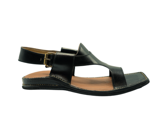 Kohati Chappal / Sandal Zalmi panjedaar – Gents – Genuine Shining Leather- Light Weight