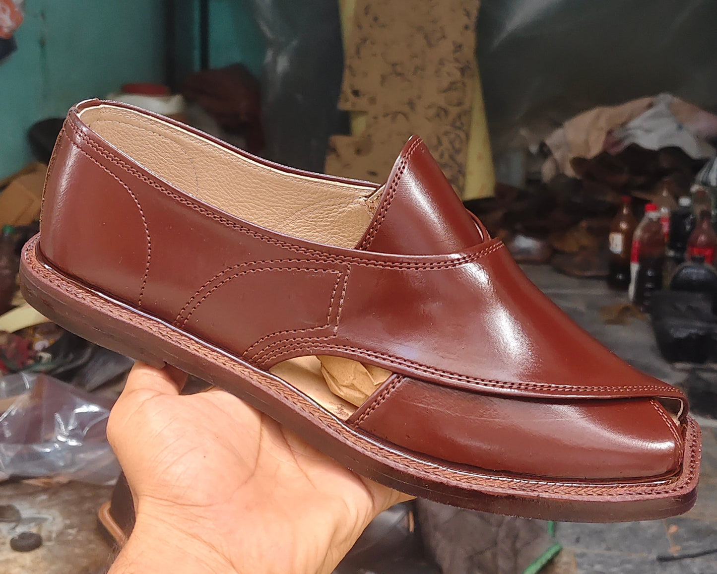 charsada Shoes Imli colors chapals  Mustered Rg7602