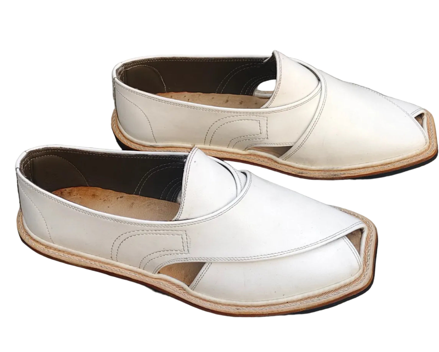 charsada Shoes chapals  White Colore (Pre-order booking only this white shoes)