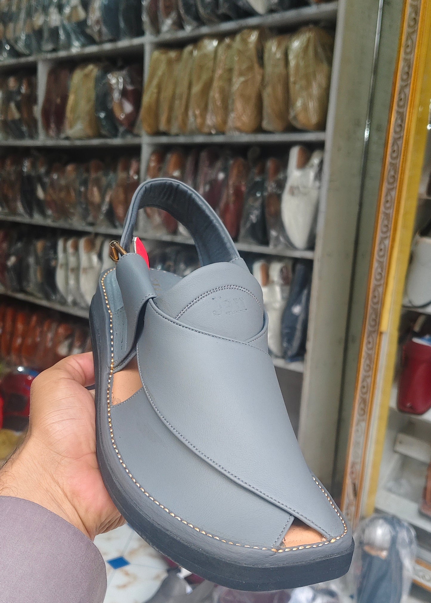Peshawari GoGo  chapals Gray Colore
