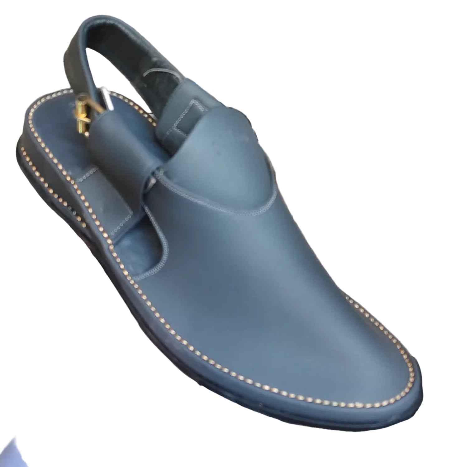 Peshawari Shoes In genuine LeatherTyre  Sole Gray color