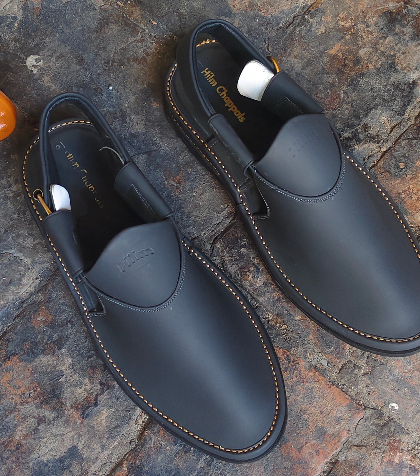 Peshawari Shoes In genuine LeatherTyre  Sole Gray color