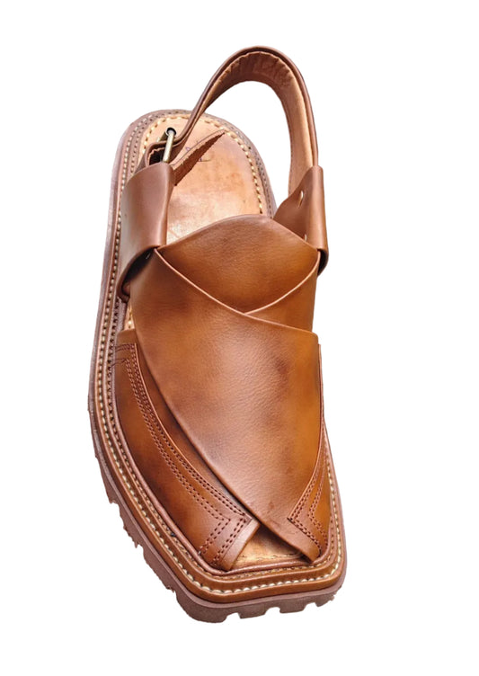 Peshawari chapals Sd Sole  Light weight Brown Shet Color