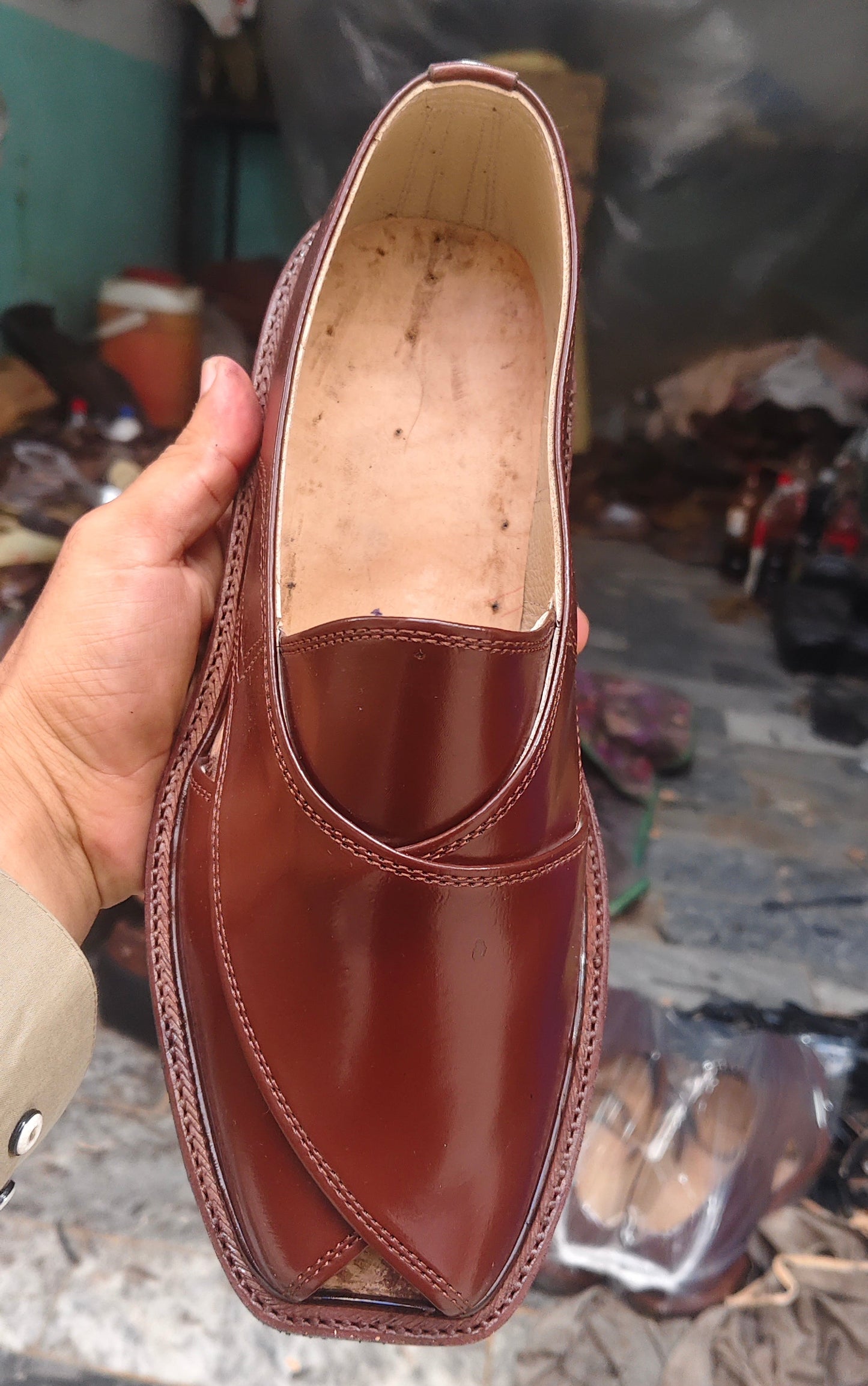charsada Shoes Imli colors chapals  Mustered Rg7602