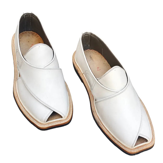 charsada Shoes chapals  White Colore (Pre-order booking only this white shoes)