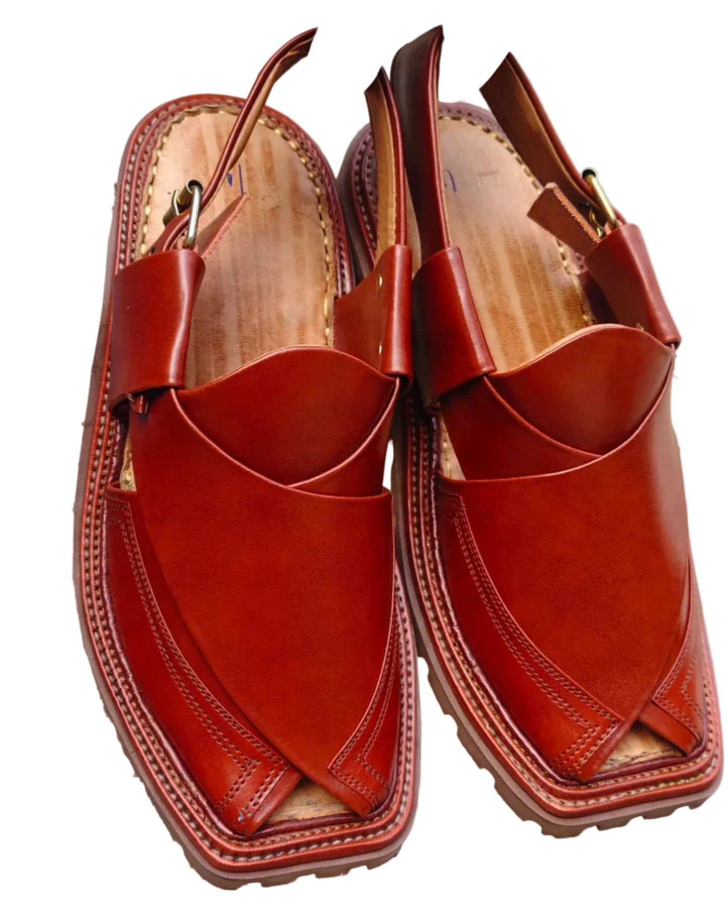 Peshawari chapals Sd Sole  Light weight Mustered Color
