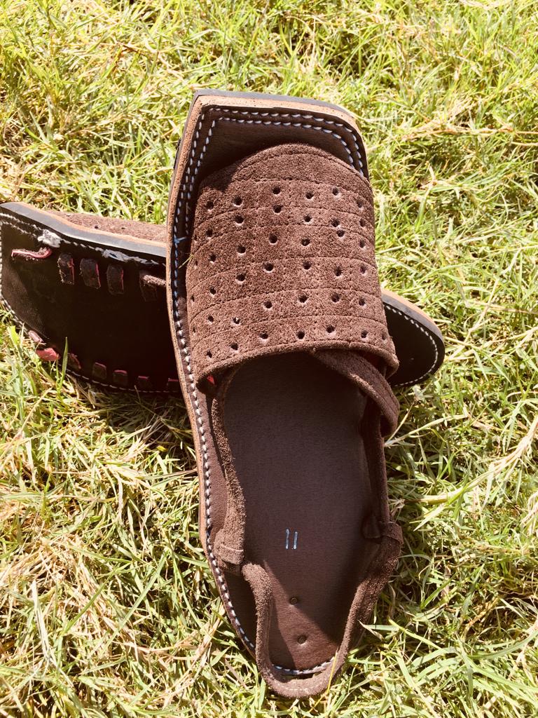 Balochi Chapals Saber Leather Brown