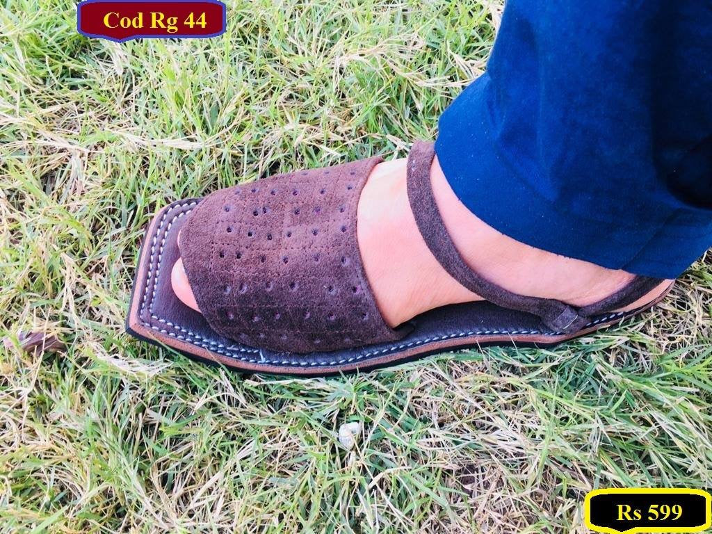 Balochi Chapals Saber Leather Brown