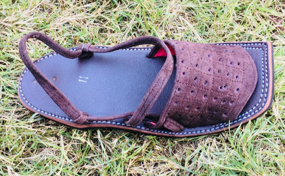 Balochi Chapals Saber Leather Brown