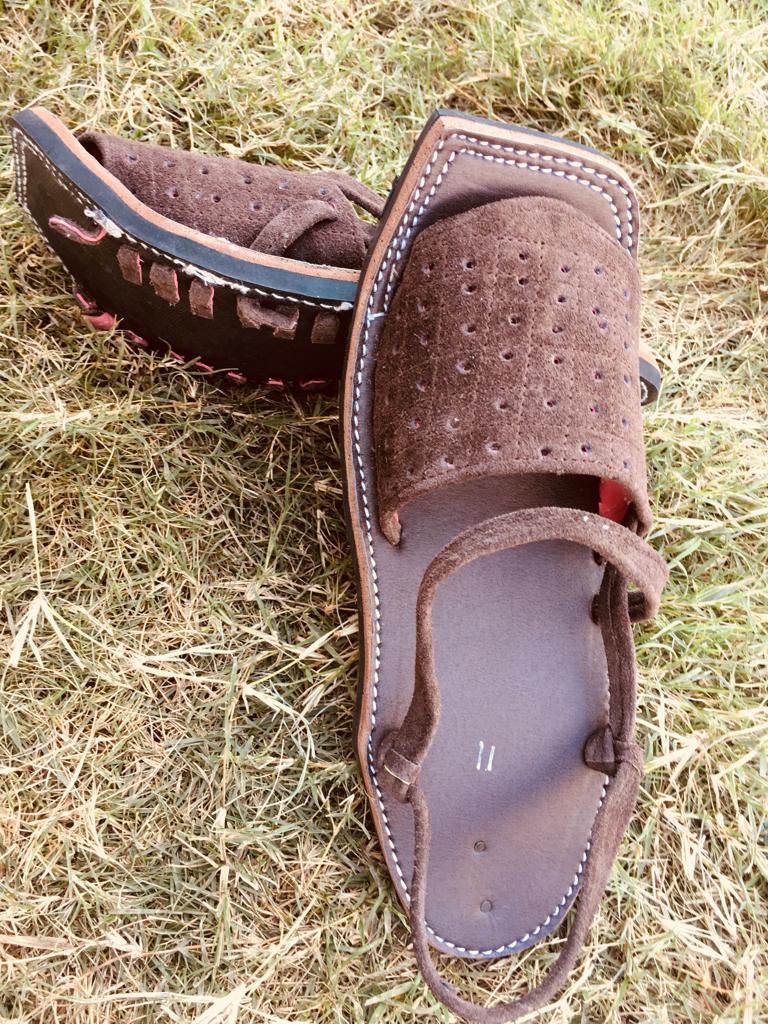 Balochi Chapals Saber Leather Brown